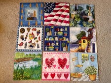 9 verschiedene Servietten Pack