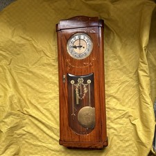 Gustav Becker Wiener Regulator Jugendstil Wanduhr Pendeluhr Vintage Intarsien