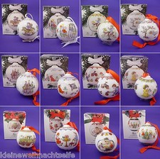 Hutschenreuther Weihnachtskugeln, 1986 bis 2023 mit OVP, Einzelverkauf