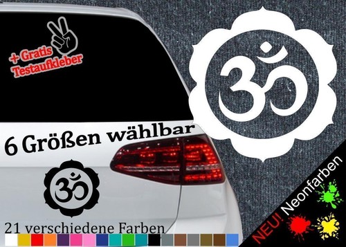 Yoga aufkleber größen - om, größen-
