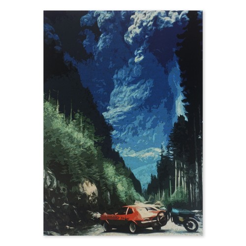 Wandbild mit landschafts - wandbild,