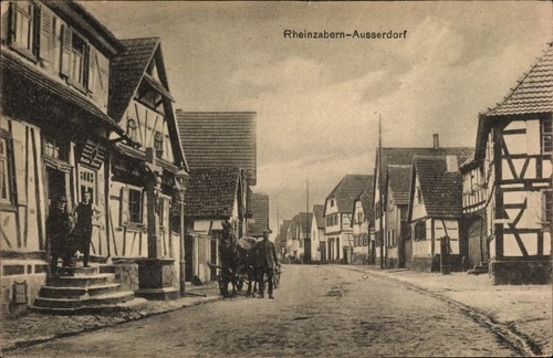Außerdorf rheinzabern in - ak,