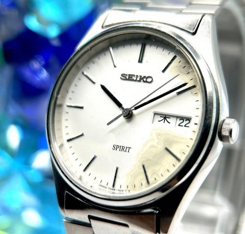 Seiko spirit quartz day date - seiko,