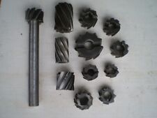Konvolut 12 große Walzenstirnfräser Ø 95-44mm Metall Fräse HSS Schlicht-Schrupp