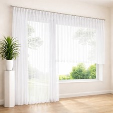 Gardine Store Voile Weiß