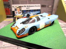 PORSCHE 917 K Gulf 24h Le Mans Filmauto McQueen Diorama UMBAU Minichamps 1:43