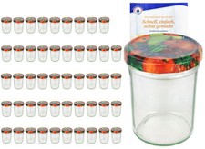 50 Sturzgläser 230ml hoch Obst Dekor Einmachglas Marmeladengläser Einweck Gläser