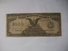 Werbe Schein 1000 Dollar 1900, Reklame Amerika Spielwaren A.Vigier & Co.Leipzig