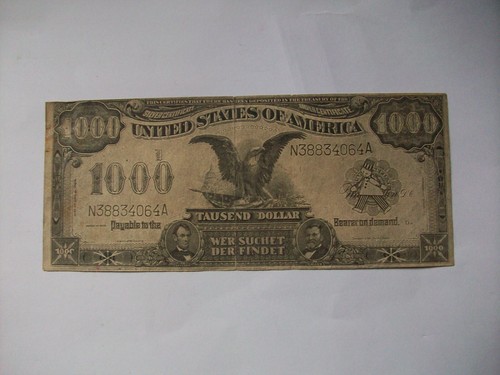 Werbe schein 1000 dollar - werbe,