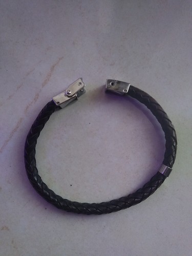 Echtleder armband dunkelbraun - armband,