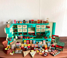 Kaufmannsladen DDR 60er Jahre Waage Kasse mit viel Zubehör weit über 130 Teile