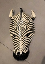 Hölzerne Tier Maske Zebra