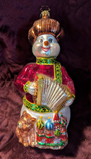 Christbaumschmuck Glas Schneemann Basilius Kathedrale Christopher Radko Komozja