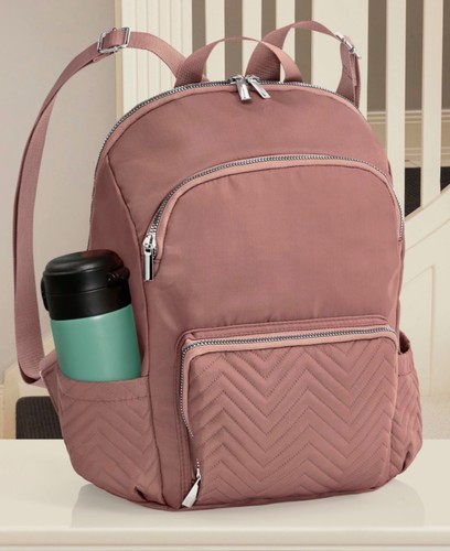 Stylischer rucksack altrosa - rucksack,
