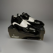 Romeo Budapester Schuhe, Schwarz / Weiß, Gr. 44