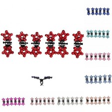 6 x Mini Haarklammern Strass Hochzeit Haarclip Haarkneifer Stern Claw 9 Farben