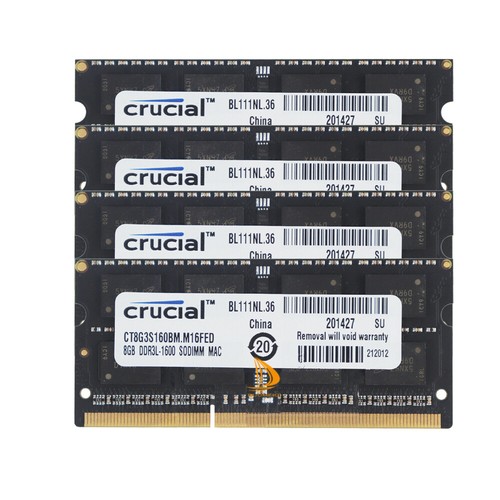 Crucial 4x8gb 2rx8 pc3l - 4x8gb, pc3l-12800s