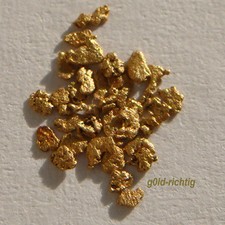 25 GOLDNUGGETS aus Alaska