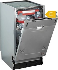 Geschirrspüler vollintegriert 45cm 10 Maßgedecke A++ Edelstahl Schwarz