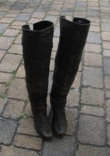 Damenstiefel Lederstiefel Overknee Vic Matie, Italien, elegante Form,Gr.37