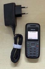 Nokia 1208 Schwarz Geprüft Händler Volle Funktion Garantie Accu Neu Komplett