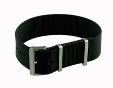 Maurice Lacroix Uhrenband Textilband schwarz 22 mm für Pontos  PT6018
