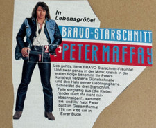 Bravo Zeitschrift Vintage Starschnitt Riesen Poster Peter Maffay Komplett 70er