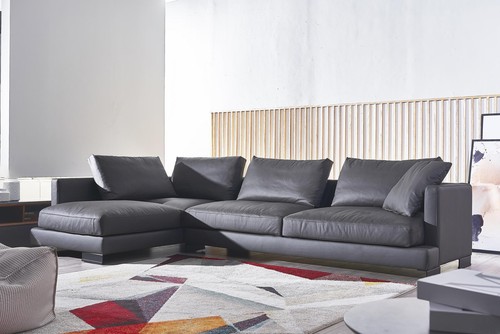 Sofa leder eck - eck, garnitur