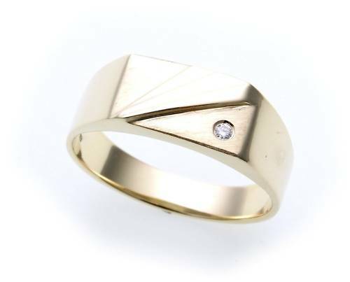 Herren ring echt gold 585 - gold,