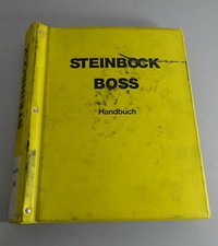 Betriebsanleitung / Werkstatthandbuch Steinbock Boss Gabelstapler Serie WR