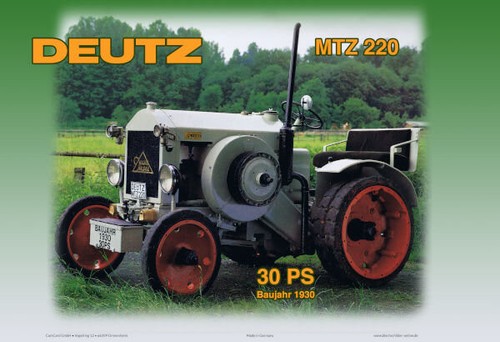 Blechschild 20x30 deutz - 20x30,