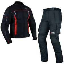 Motorradkombi Herren Motorrad Jacke mit Hose Textil Kombi Wasserdciht 