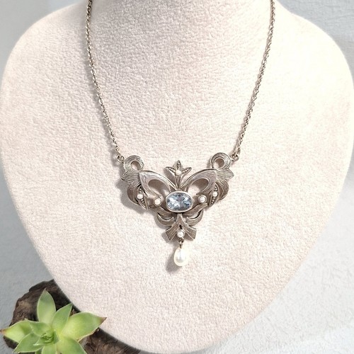 Jugendstil aquaschmuck collier - aquaschmuck,