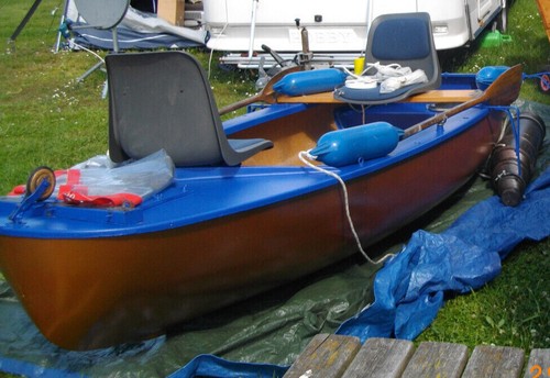 Gfk ruderboot mit anhänger - mit, anhänger 