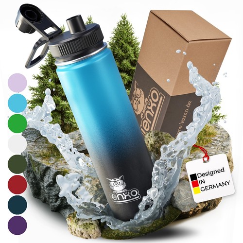 Edelstahl trinkflasche lenxo - edelstahl,