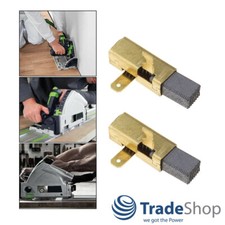 2x Motorkohlen Kohlebürsten 6,3 x 10 x 17,5mm für Festool Kapex 120 EB Zugsäge