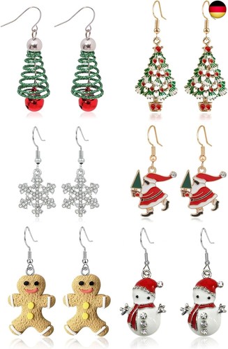 Ohrringe weihnachten set 6 - ,