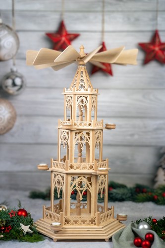 Weihnachtspyramide gotik 85cm - weihnachtspyramide, "gotik