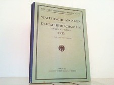 Statistische Angaben über die Deutsche Reichsbahn 1933. Deutsche Reichsbahn: