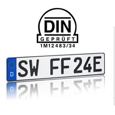 KFZ E-Kennzeichen Carbon |