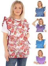 Chasuble Schürze Überwurf Dederon Nylon Nostalgie Rüsche