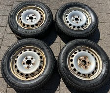 4 ORIGINAL 15" STAHLFELGEN FELGEN VW CADDY 2K 2KN 6X15 ET47 2K0601027B FREIHAUS