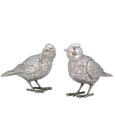 Vogel paar 2er set silber - 2er,