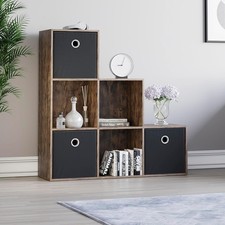 Treppenregal mit 6 Würfel aus