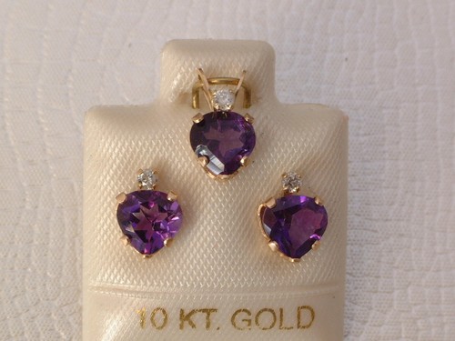 Amethyst brillant schmuckset - amethyst,