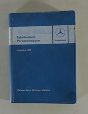 Tabellenbuch mercedes benz - mercedes,
