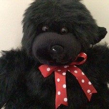 Vintage Plüsch Schwarzbär