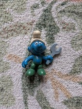 Mechaniker Schlumpf 20012 Handwerker Schlumpf mit Schraubschlüssel Peyo