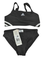 Adidas 3-Streifen BIKINI Girls Zweiteiler Schwarz 140