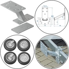 Reserveradhalter Anhänger 8–15 Zoll – Ersatzradhalter Reifenhalter verzinkt